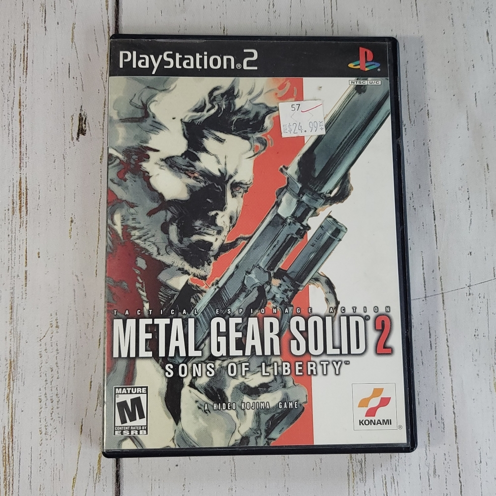 Metal Gear Solid 2 Sons Of Liberty Sony Playstation 2 PS2 Video Game Pre…